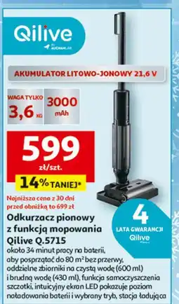 Auchan Odkurzacz pionowy z funkcją mopowania q.5715 Qilive oferta