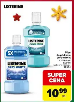 Carrefour Płyn do płukania ust Listerine Stay White oferta