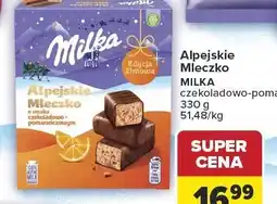 Carrefour Alpejskie Mleczko czekoladowo-pomarańczowe Milka oferta