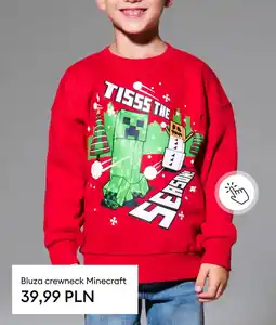 Sinsay Bluza crewneck Minecraft oferta