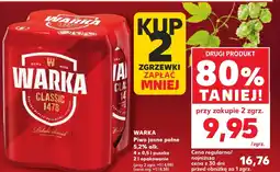 Kaufland Piwo Warka oferta