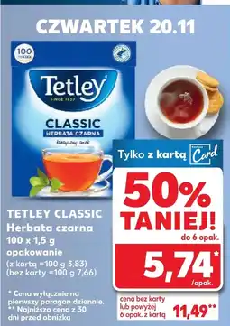 Kaufland Herbata Tetley oferta