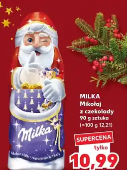 Kaufland Mikołaj z czekolady Milka oferta
