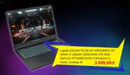 Media Expert Laptop GIGABYTE G6 KF-H3EE894KH oferta