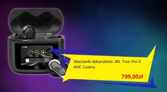 Słuchawki dokanałowe JBL Tour Pro 3 ANC Czarny