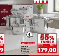 Kaufland Zestaw garnków first Gerlach oferta
