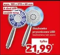 Kaufland Słuchawka prysznicowa led oferta
