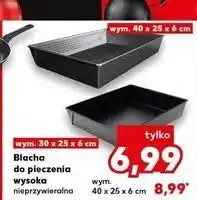 Kaufland Blacha do pieczenia wysoka wym. 40 x 25 6 cm oferta