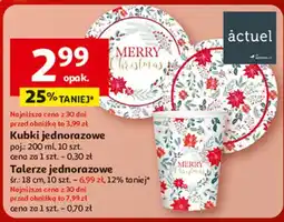 Auchan Talerzyki papierowe 18 cm Actuel oferta