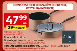 Auchan Patelnia głęboka 28 cm Actuel oferta