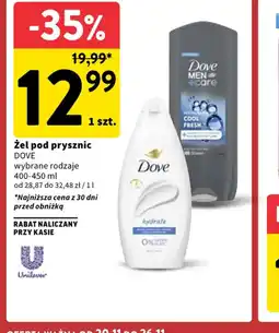 Intermarche Zel pod prysznic DOVE oferta
