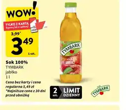 Intermarche Sok 100% Tymbark oferta