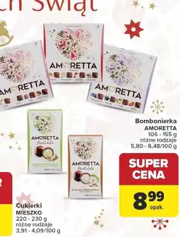 Carrefour Bombonierka 106-155 g, różne rodzaje Amoretta oferta