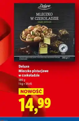Lidl Mleczko pistacjowe w czekoladzie Deluxe oferta
