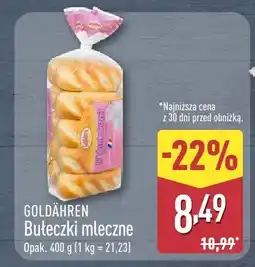 ALDI Bułeczki mleczne Goldähren oferta