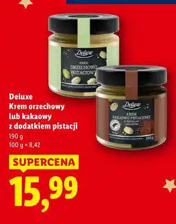 Lidl Krem orzechowy z dodatkiem pistacji Deluxe oferta