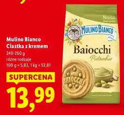 Lidl Ciastka z kremem Baiocchi, różne rodzaje Mulino Bianco oferta