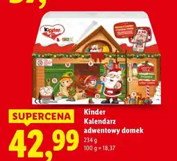 Lidl Kalendarz adwentowy domek Kinder oferta