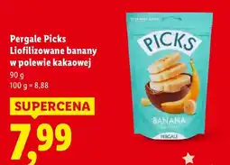 Lidl Liofilizowane banany w polewie kakaowej 90 g Pergale oferta