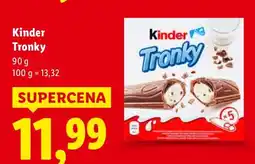Lidl Wafelki Tronky Kinder oferta