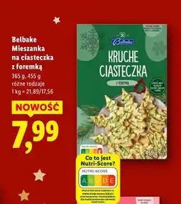 Lidl Mieszanka na ciasteczka z foremką, różne rodzaje Belbake oferta