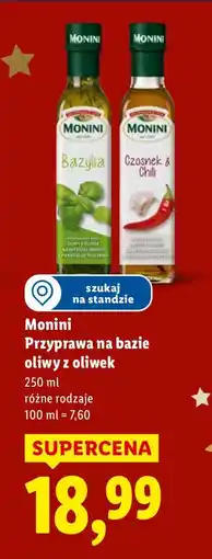 Lidl Przyprawa na bazie oliwy z oliwek, różne rodzaje Monini oferta