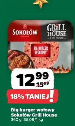 Netto Big burger wołowy Grill House Sokołów oferta