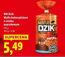 Lidl Wafle kukurydziane o smaku paprykowym WK Dzik oferta