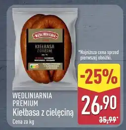 ALDI Kiełbasa z cielęciną Wędliniarnia oferta