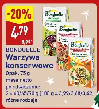 Warzywa konserwowe różne rodzaje BONDUELLE