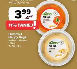 Netto Hummus, różne rodzaje Happy Vege oferta
