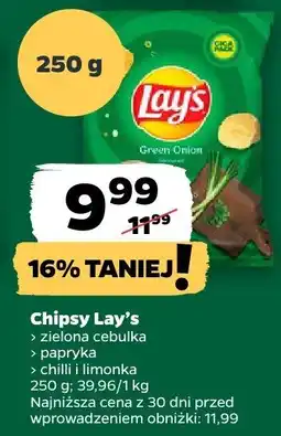 Netto Chipsy zielona cebulka Lay's oferta