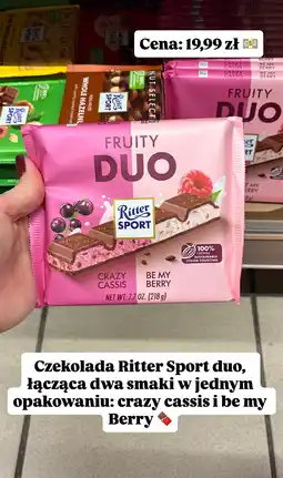 Intermarche Czekolada Ritter Sport Fruity Duo Crazy Cassis Be My Berry 218g oferta