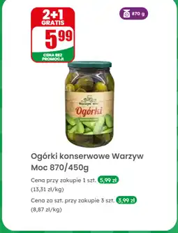 Dino Ogórki konserwowe Warzyw Moc oferta