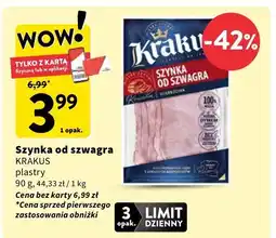 Intermarche Szynka od szwagra plastry 90 g Krakus oferta
