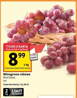 Intermarche Winogrono różowe Red Globe luz Intermarche oferta