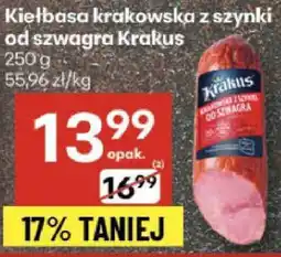 Delikatesy Centrum Kiełbasa krakowska z szynki od szwagra Kraltus oferta