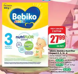 Dino Mleko Bebiko Nutriflor Expert 2, 3, 3+ oferta