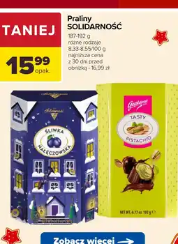 Carrefour Praliny Solidarność Śliwka Nałęczowska oferta