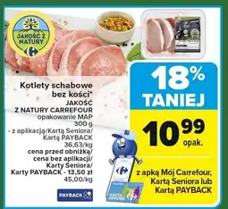 Carrefour Kotlety schabowe bez kości 300 g Carrefour oferta
