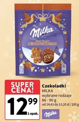 Intermarche Czekoladki wybrane rodzaje Milka oferta