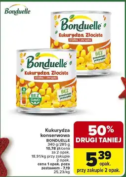 Carrefour Kukurydza konserwowa Bonduelle oferta