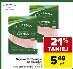 Carrefour Szynka 100% mięsa 100 g Dolina Dobra oferta