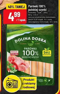 Polomarket Parówki 100% polskiej szynki Dolina Dobra Goodvalley oferta