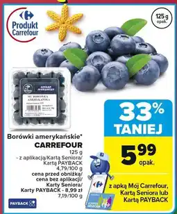 Carrefour Borówki amerykańskie 125 g Carrefour oferta