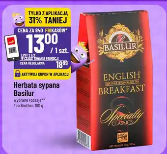 Herbata sypana Basilur English Breakfast, wybrane rodzaje