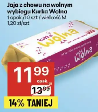 Delikatesy Centrum Jaja z chowu na wolnym wybiegu Kurka Wolna oferta