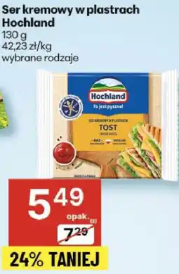 Delikatesy Centrum Ser kremowy w plastrach Hochland wybrane rodzaje oferta