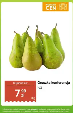 Biedronka Gruszka konferencja luz Biedronka oferta