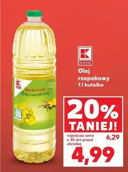 Kaufland Olej rzepakowy K-Classic oferta
